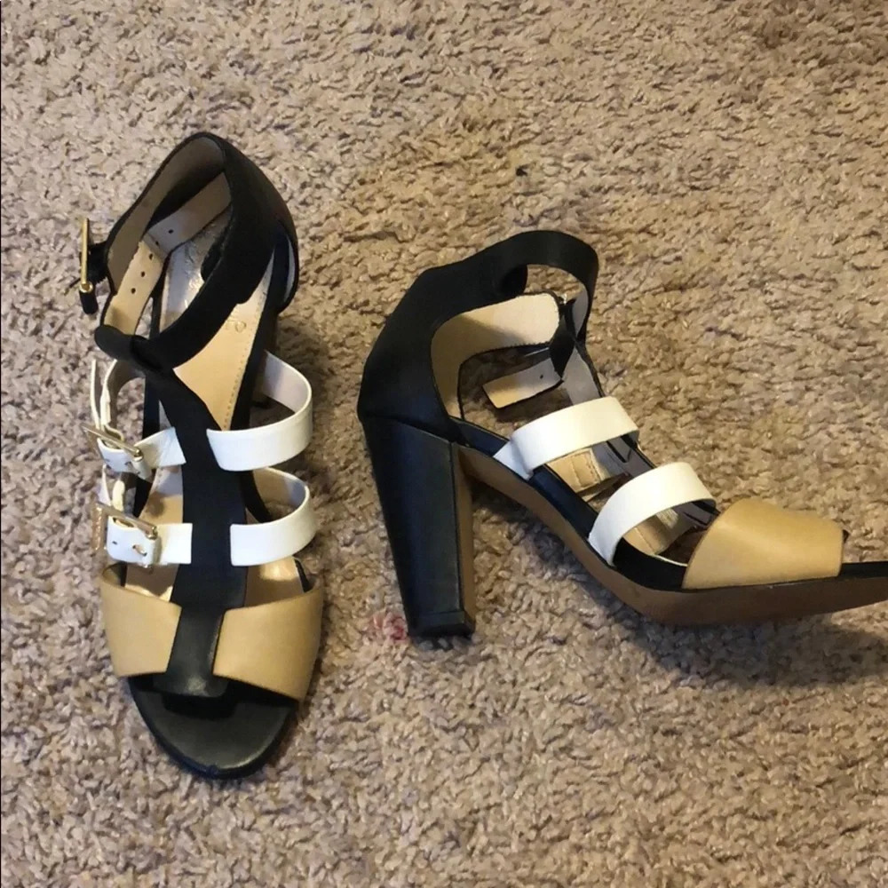 Vince Camuto color block heels